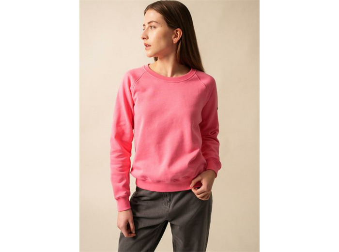 Sweat en coton Patsy à coudières rayées