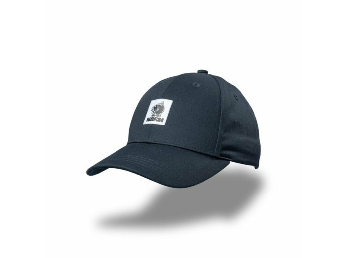 casquette baseball badge noir