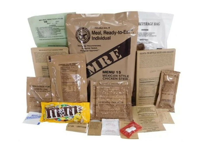 Ration MRE autochauffante – repas prêt à manger de l'armée américaine