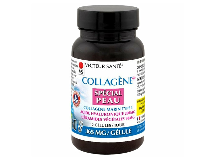 Collagène spécial peau type 1-60 gélules-Vecteur santé