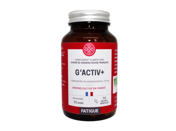 G'Activ+ racine de Ginseng rouge-90 gélules-Jardins d'Occitanie