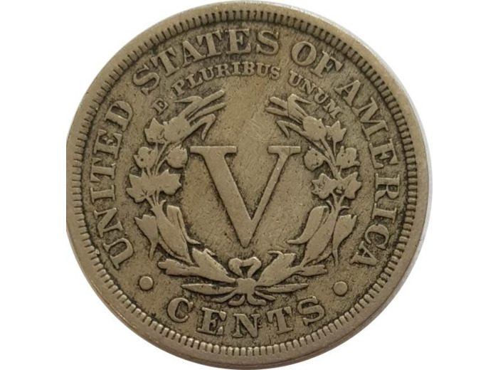 AMERIQUE ( U.S.A ) 5 CENTS 1908 LIBERTY NICKEL TB+