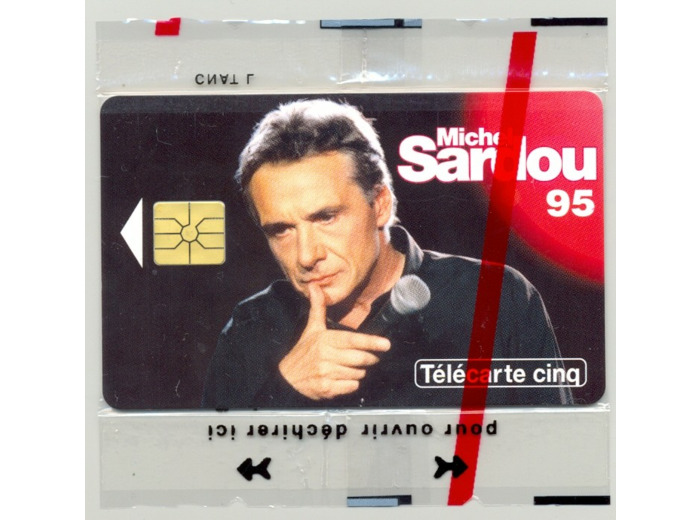 TELECARTE NSB 5 UNITE 01/95 MICHEL SARDOU 95 GN198
