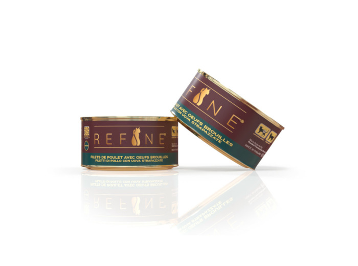 REFINE Sterilized, Filets de poulet & oeufs brouillés - 85g