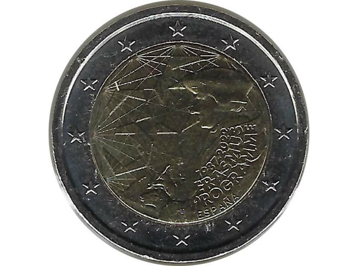 ESPAGNE 2022 2 EURO COMMEMORATIVE ERASMUS SUP