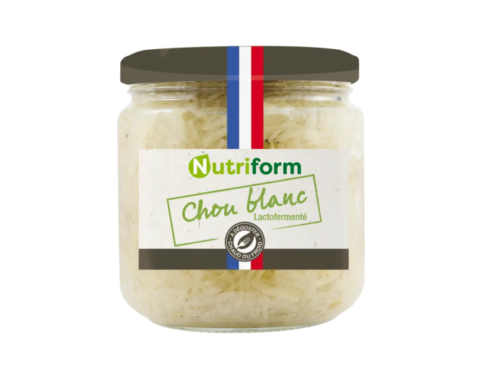 Chou blanc lactofermenté Bio-380g-Nutriform