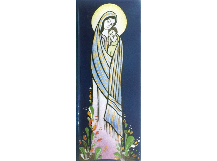 Vierge d'orient 15,5X6,5cm - EMAUX DU LIBAN