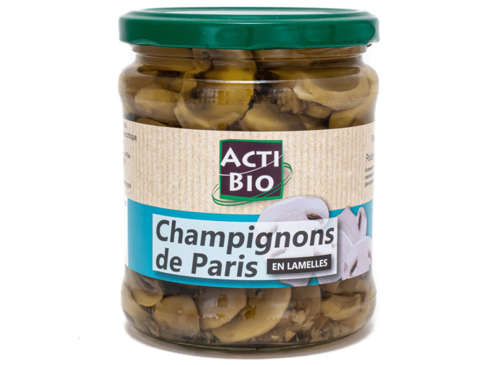 Champignons de Paris en Lamelles Bio 330g