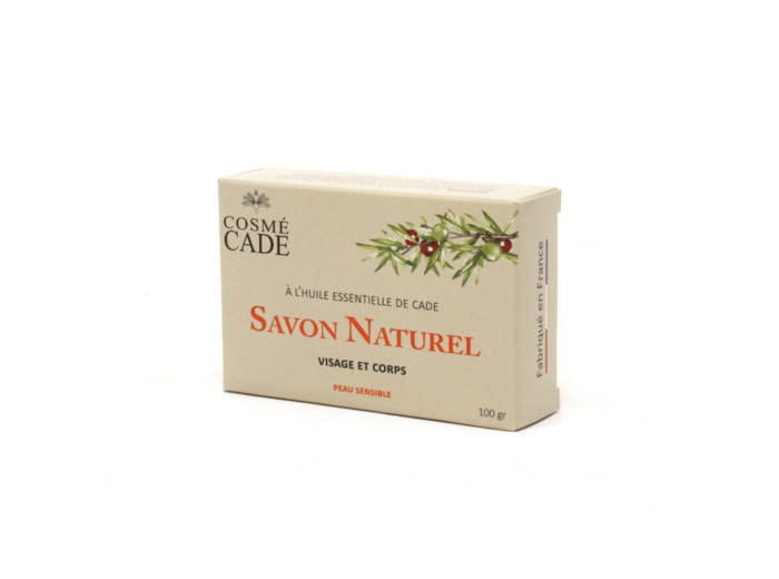 Savon Naturel À L'huile Essentielle De Bois De Cade Biologique.