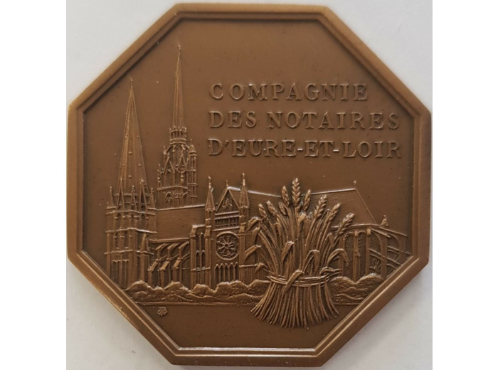 MEDAILLE - 28 EURE ET LOIR - COMPAGNIE DES NOTAIRES D'EURE-ET-LOIR SUP
