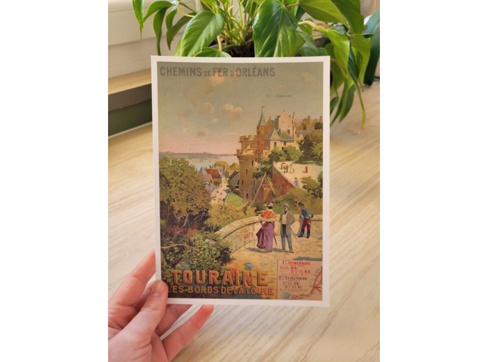 Affiche vintage - Château d'Amboise