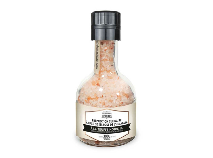 Moulin Empilable Sel Rose de l'Himalaya à la Truffe Noire 1% - 300G