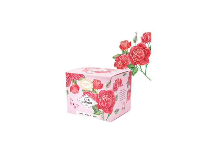 Tisane Jour D'amour bio 20 sachets 40g recharge carton