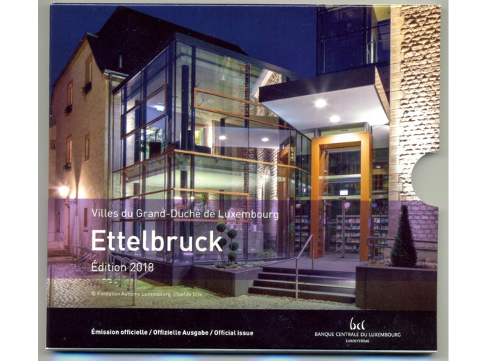 LUXEMBOURG 2018 SERIE 9 MONNAIES ETTELBRUCK B.U