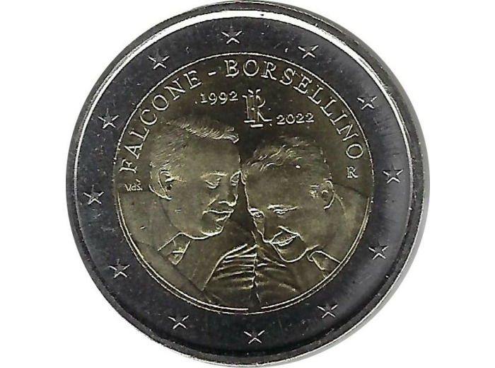ITALIE 2022 2 EURO COMMEMORATIVE FALCONE BORSELLINO SUP