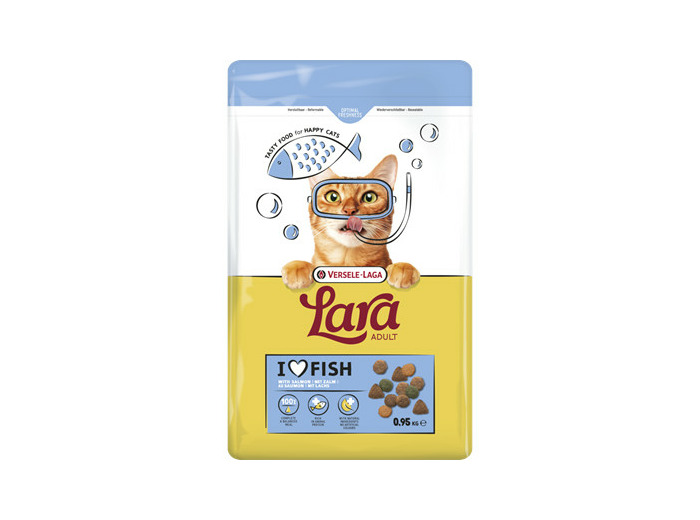 Croquettes LARA, Saumon pour chat adulte - 2KG
