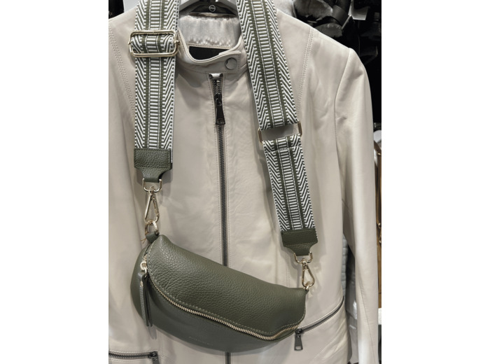 Bandoulière tissus kaki