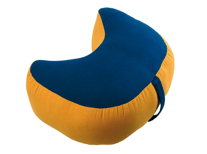 Zafu demi-lune Bleu et Jaune