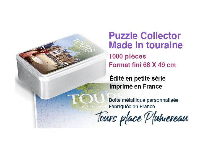 PUZZLE 1000 PIECES - TOURS PLACE PLUMEREAU