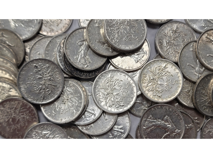 FRANCE 5 FRANCS SEMEUSE 1960-1966 ARGENT 835‰ à l'unité