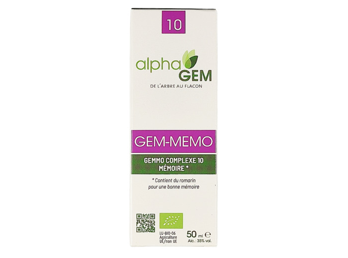 Complexe 10 de Gemmotherapie Bio Gem-Memo
