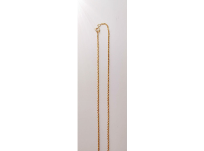 Collier 50cm en Plaqué Or - FORCAT DOUBLE