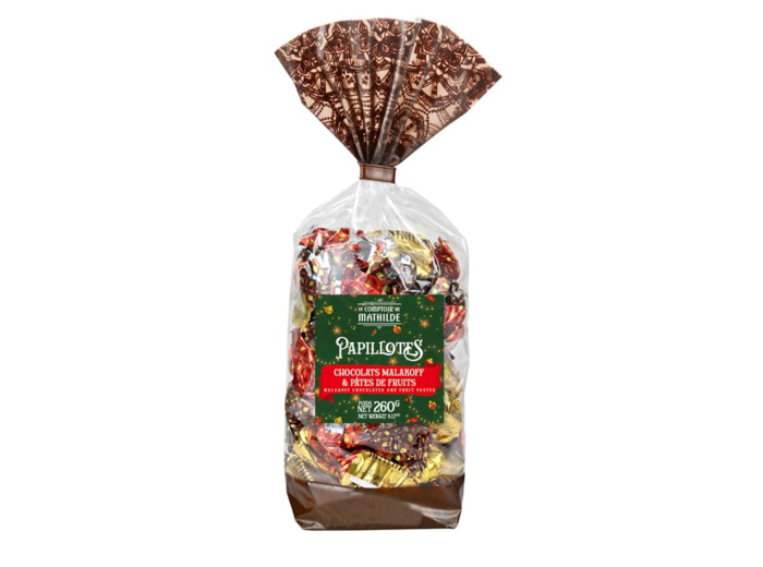 Papillotes Assorties Chocolats & Pâtes de Fruits 260G