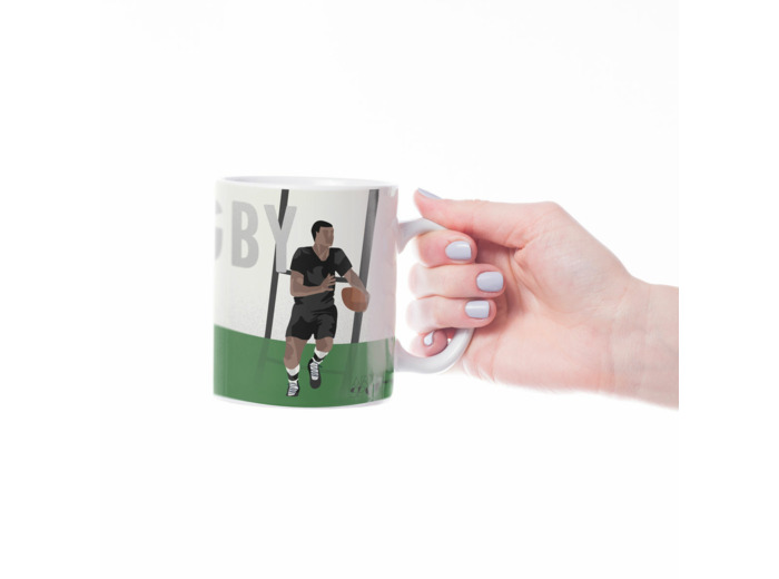 Tasse ou mug "Rugby masculin vintage" - Personnalisable
