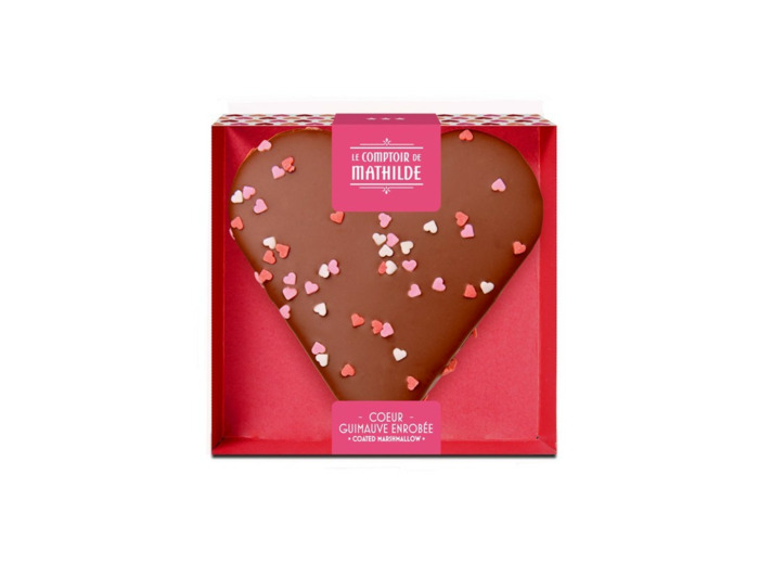 Guimauve Coeur - Chocolat Lait