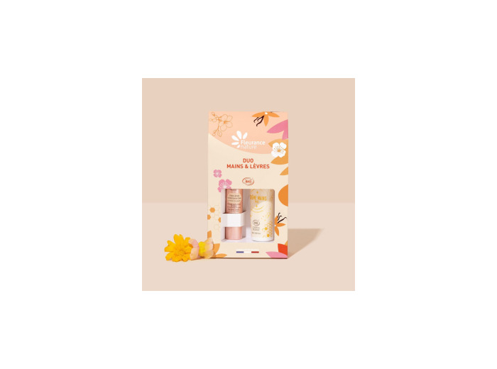 Duo stick lèvres et crème mains Miel