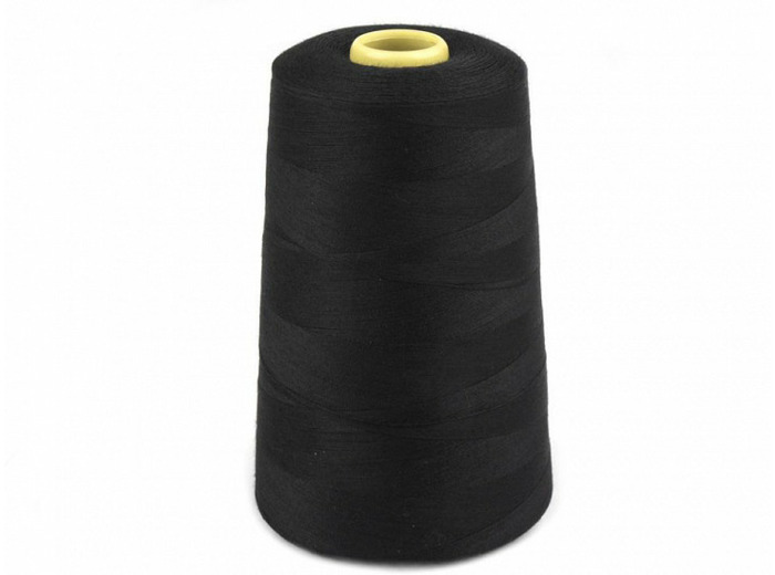 Cone fil surjeteuse 5000m noir polyester 120