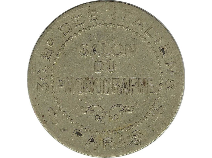 JETON - 75 SEINE - SALON DU PHONOGRAPHE TB+