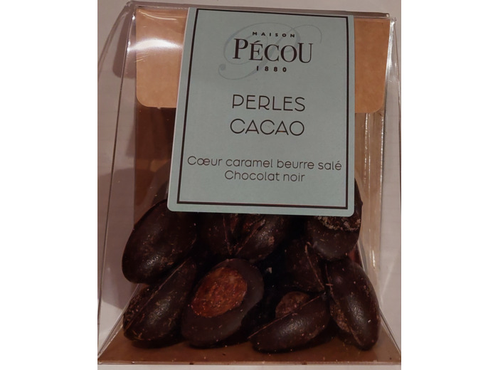 Perles Cacao Noir Coeur Caramel