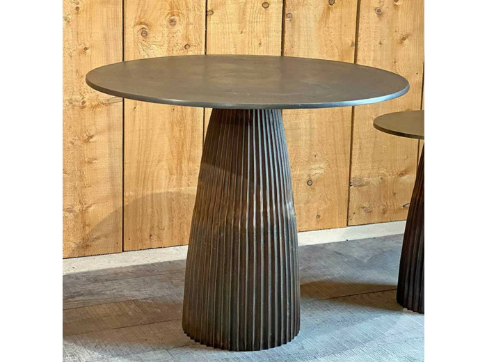 Table ronde Amanda marron 88x88x74cm
