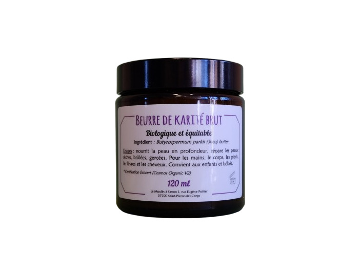 Beurre de Karité brut Bio-équitable-120ml-Le Moulin à savon