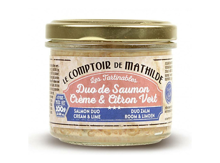 Duo Saumon Crème & Citron Vert 100G