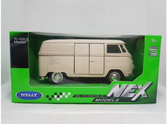 VOLKSWAGEN T1 BUS COMBI 1963 BEIGE WELLY NEX 1/34 1/39 BOITE NEUF