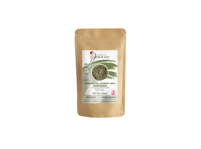 Soin purifiant Henné neutre, Charbon, Amla 100g