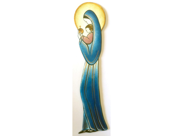 Vierge du chemin  22cm - EMAUX DU LIBAN