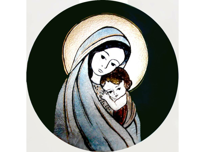 Vierge de confiance D8,3cm - EMAUX DU LIBAN