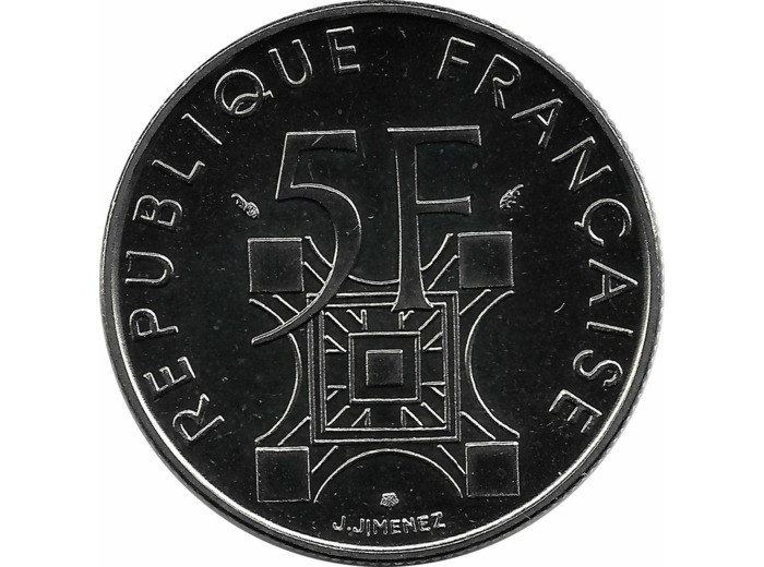 FRANCE 5 FRANCS TOUR EIFFEL 1989 SUP/NC