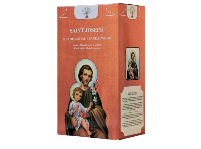 1 étui de 12 bâtons d'Encens - St Jospeh - Bois de Santal