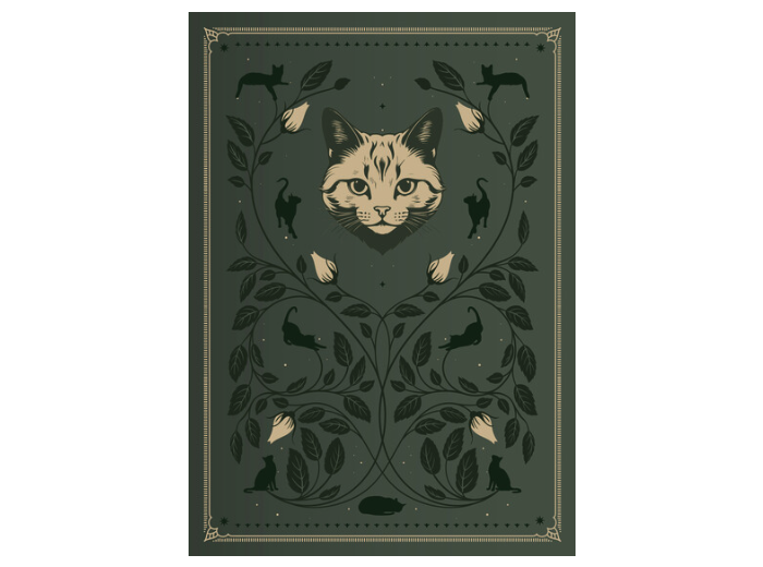 Grimoire vierge chat