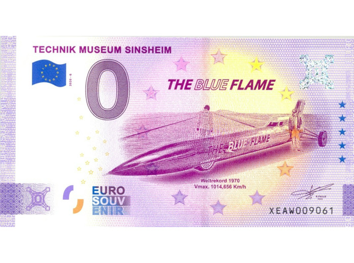 ALLEMAGNE 2020-6 TECHNIK MUSEUM SINSHEIM (ANNIVERSAIRE) BILLET SOUVENIR 0 EURO