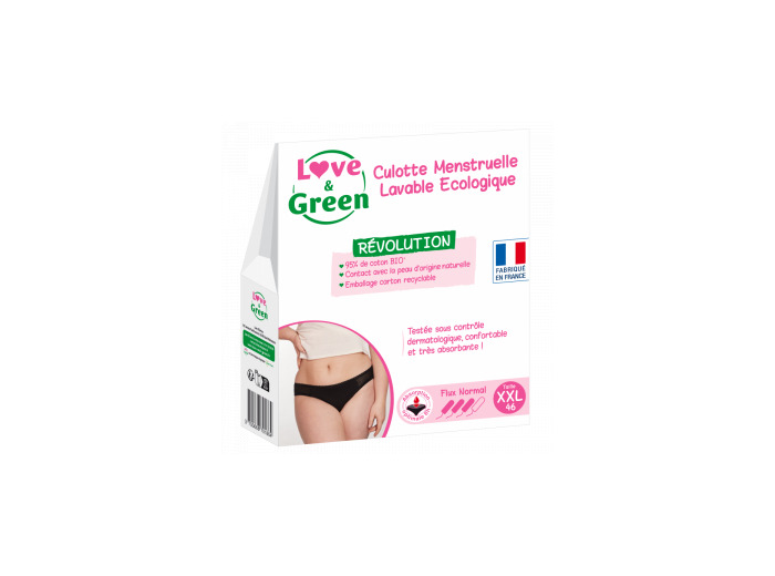 Culotte Menstruelle Lavable Ecologique Taille 46 Flux normal