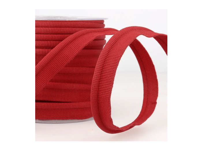 Simple passepoil bordeau 519 C72 8mm 100%polyester le mètre 519C72