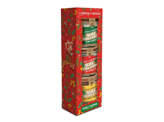 Coffret 3 pâtes à tartiner de Noël 3x100g