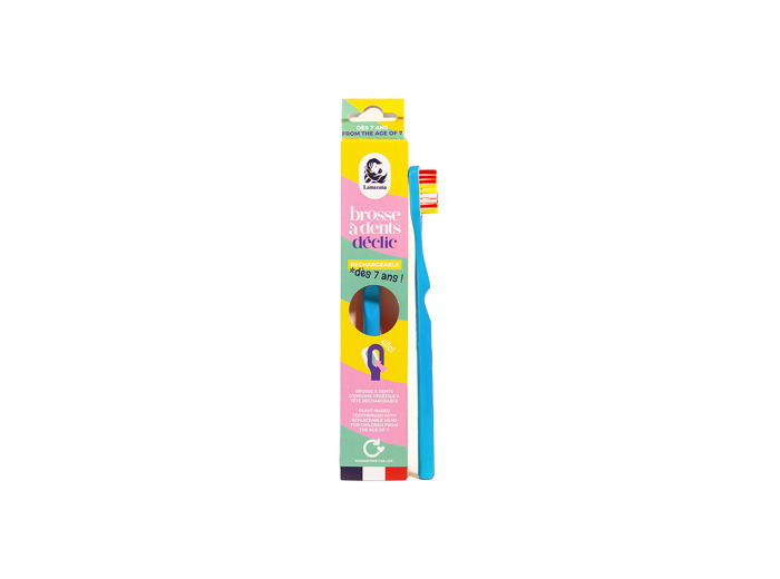 Brosse à dents écologique rechargeable enfant dès 7ans (coloris aléatoire)