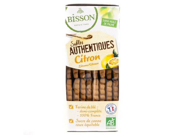 Les Sablés Authentiques Au Citron Bio 183g