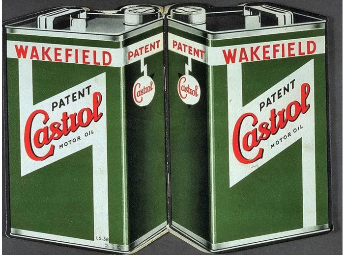 Plaque métal - Castrol Wakefielf - 50 x 70cm.